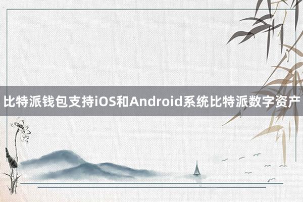 比特派钱包支持iOS和Android系统比特派数字资产