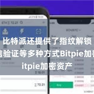 比特派还提供了指纹解锁和短信验证等多种方式Bitpie加密资产