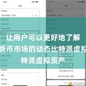 让用户可以更好地了解数字货币市场的动态比特派虚拟资产