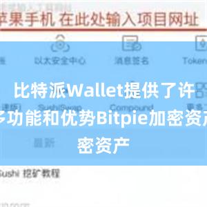 比特派Wallet提供了许多功能和优势Bitpie加密资产