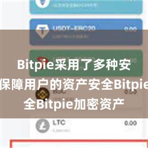 Bitpie采用了多种安全措施来保障用户的资产安全Bitpie加密资产